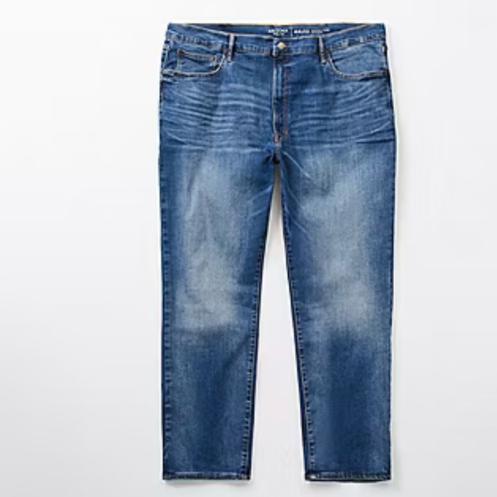 Arizona Big and Tall Mens Tapered Leg Athletic Fit Jeans Men’s 56 X 30 Blue